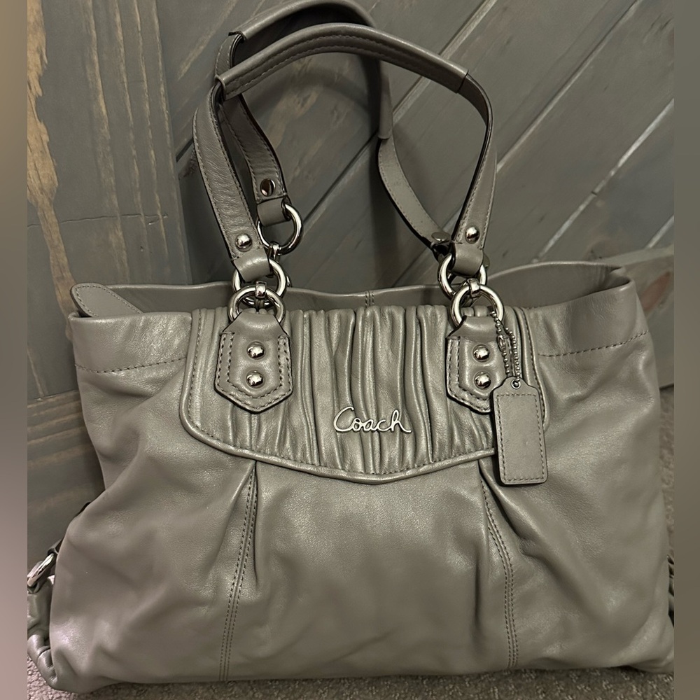 Large Gray Coach Purse